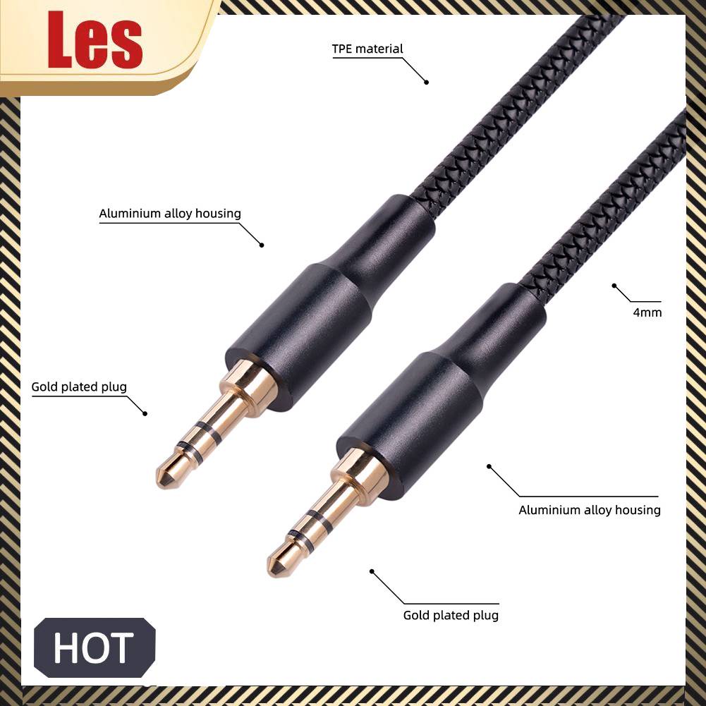 Dây Cáp Âm Thanh AUX Jack 3.5mm Cho Laptop Xe Hơi