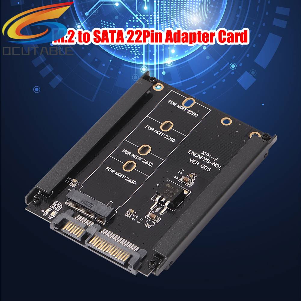 M.2 M2. M.2 M2.Bộ ChuyểN ĐổI NGFF Sang SATA3 22PIN SSD SATA Cho MáY TíNh
