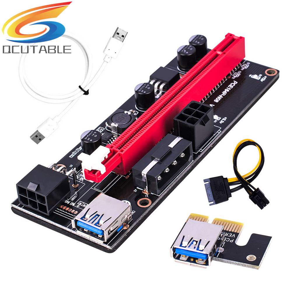 Thẻ Mở Rộng Pcie Ver009S Pcie 1X Sang 16X Cổng USB 3.0