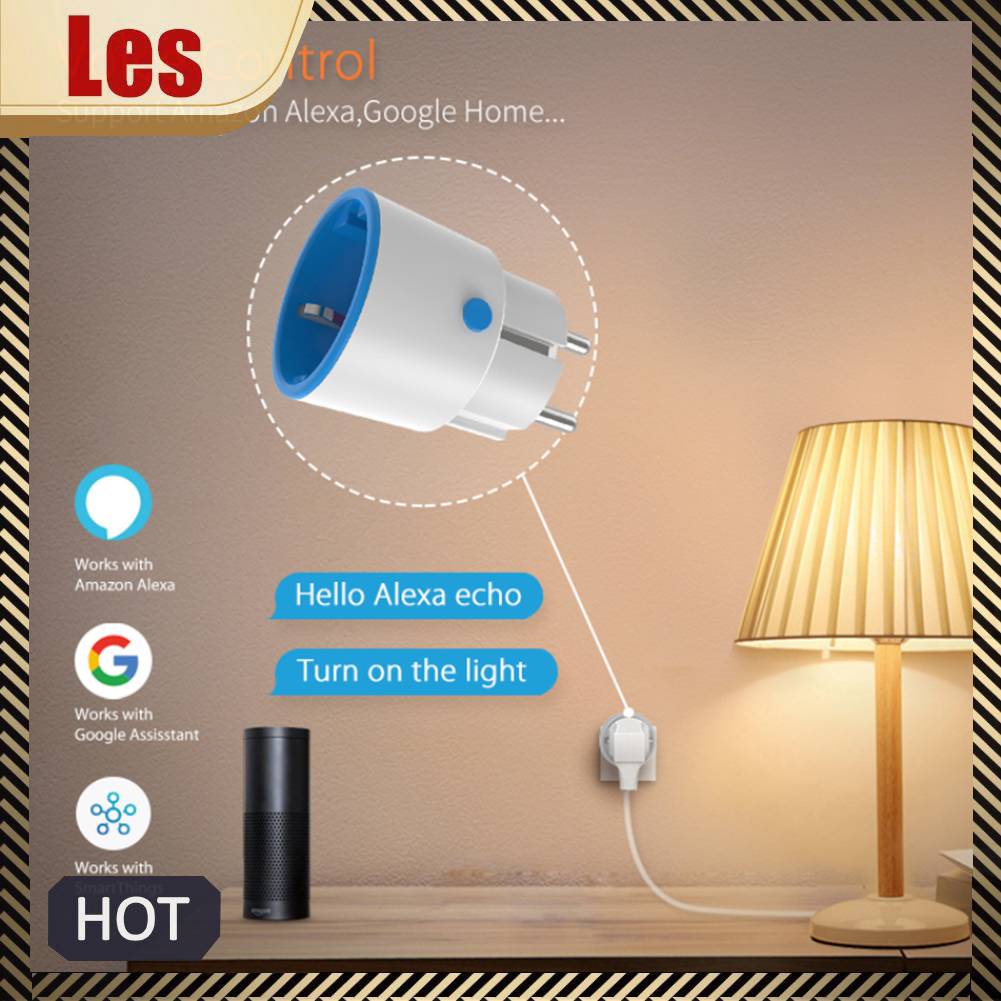 Ổ CắM ĐiệN Thông Minh EU 16A Cho Alexa Google Home