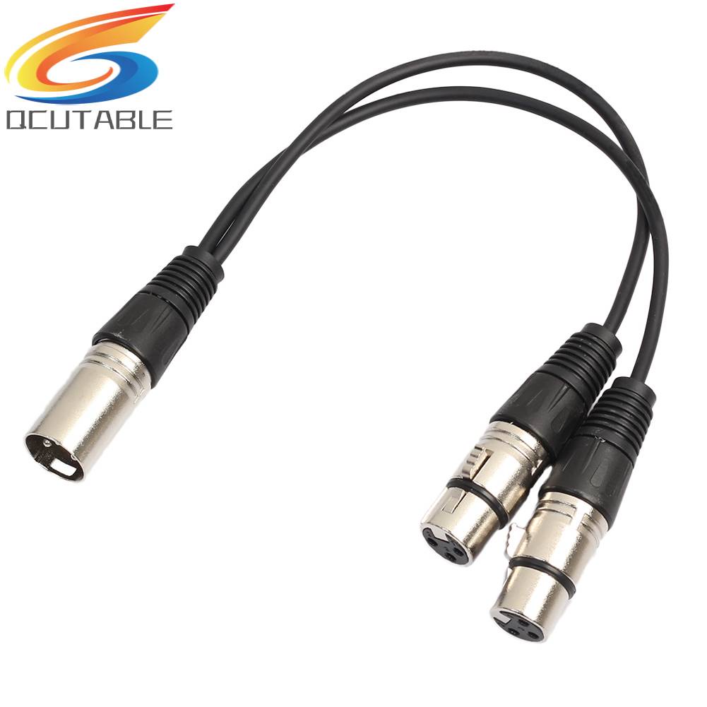 Cáp Nối Dài XLR 3 Pin Male Sang 2 XLR Female