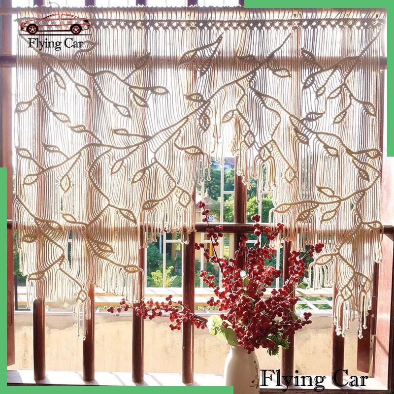 Set 2 Lá Macrame Thủ Công Treo Tường Trang Trí Phòng Ngủ / Tiệc Tùng