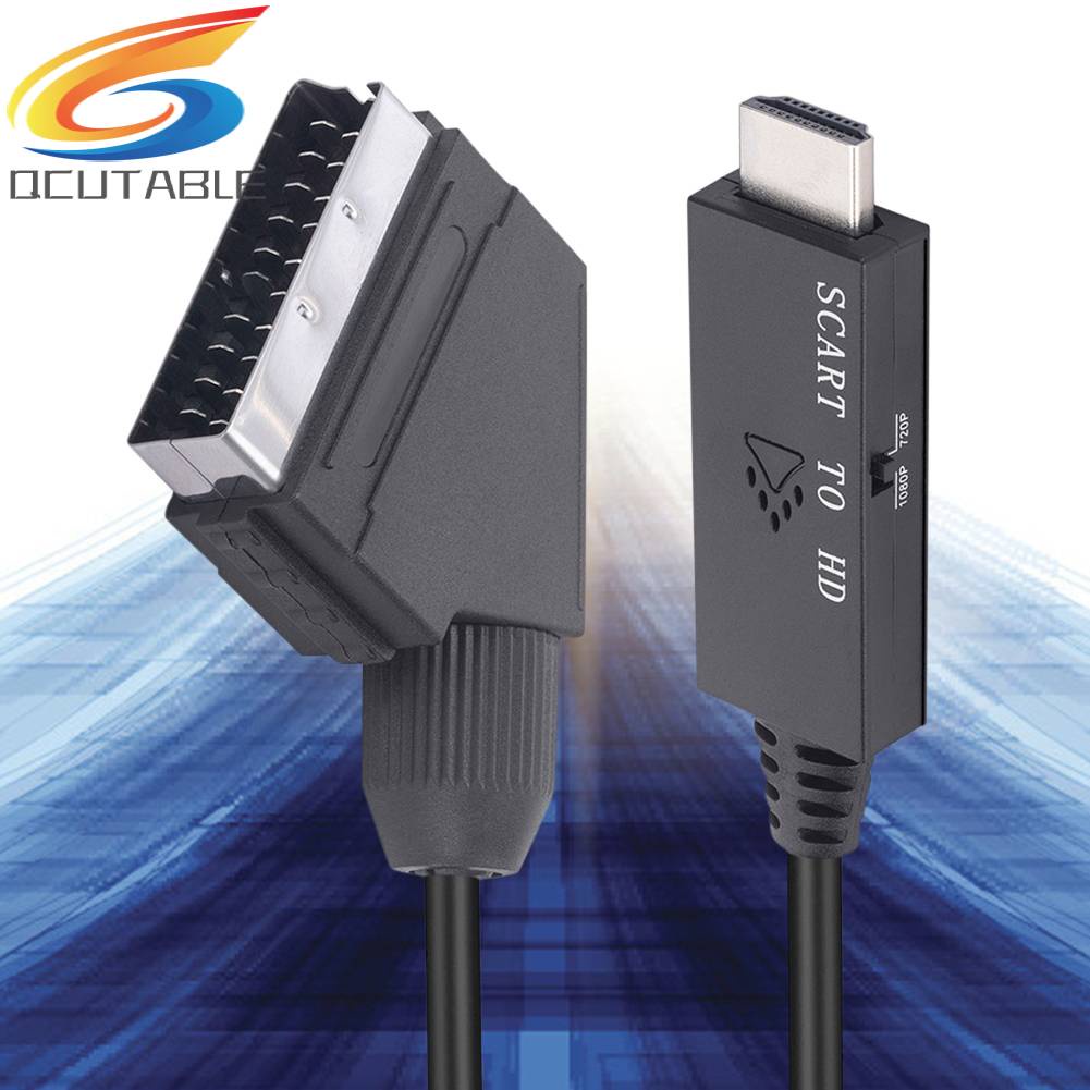 Bộ ChuyểN ĐổI Âm Thanh / Video 1m Scart Sang HDMI-compatible 1080P Cho Set-top Box