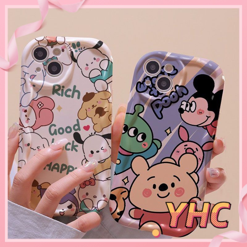 Ốp Lưng iPhone  Hoạt hình gấu Pooh, chó Pacha, chống chấn động, camera bảo vệ viền sóng 3D, silicon Cho Iphone 6 / 6S / 6splus / se / 7 / 7plus / 8 / 8plus / X / xs / xsmax / 11 / 12 / 13 / 14 / Plus / pro max-228