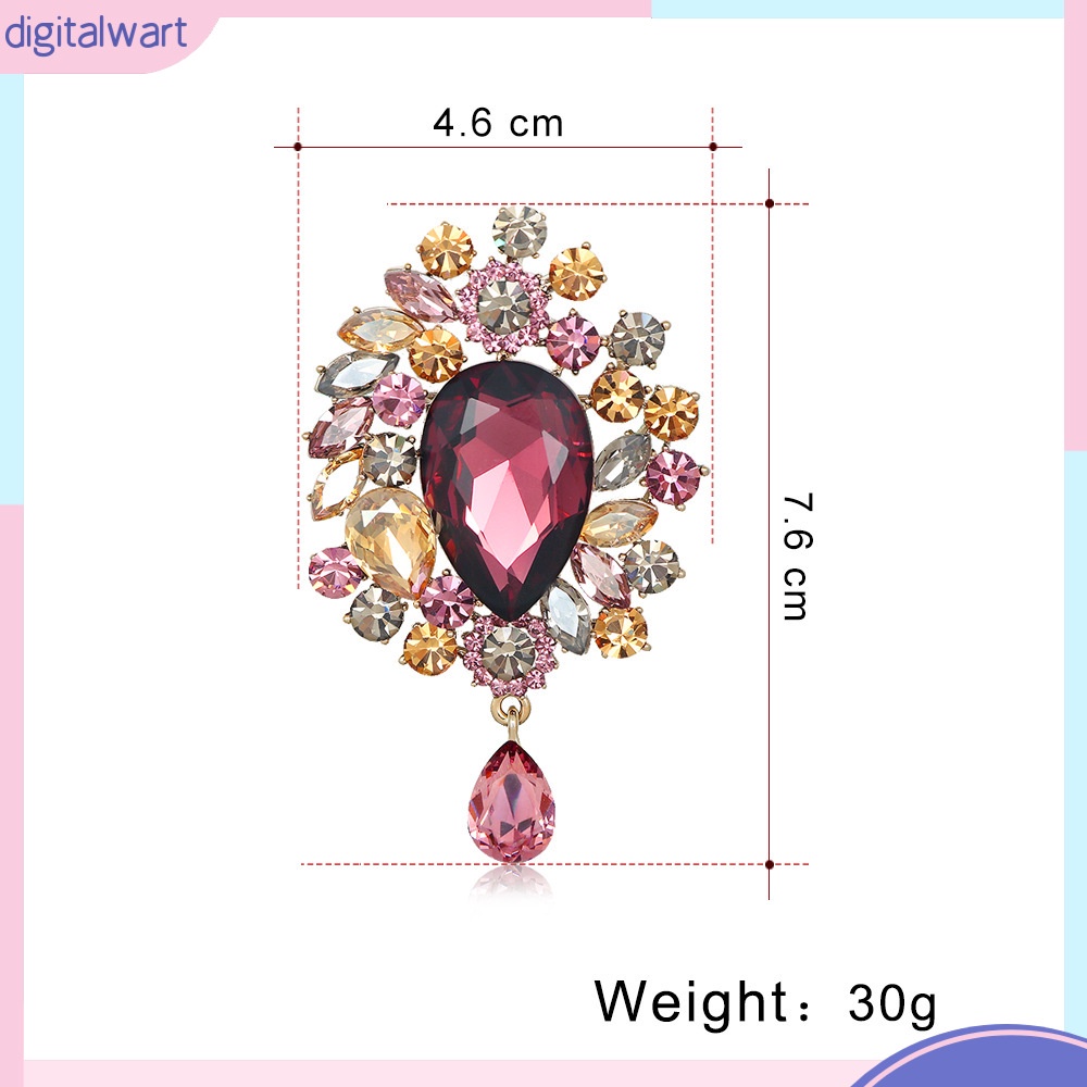 Trâm Cài Áo Đính Pha Lê Siêu Lấp Lánh Sang Trọng Phong Cách Âu Mỹ