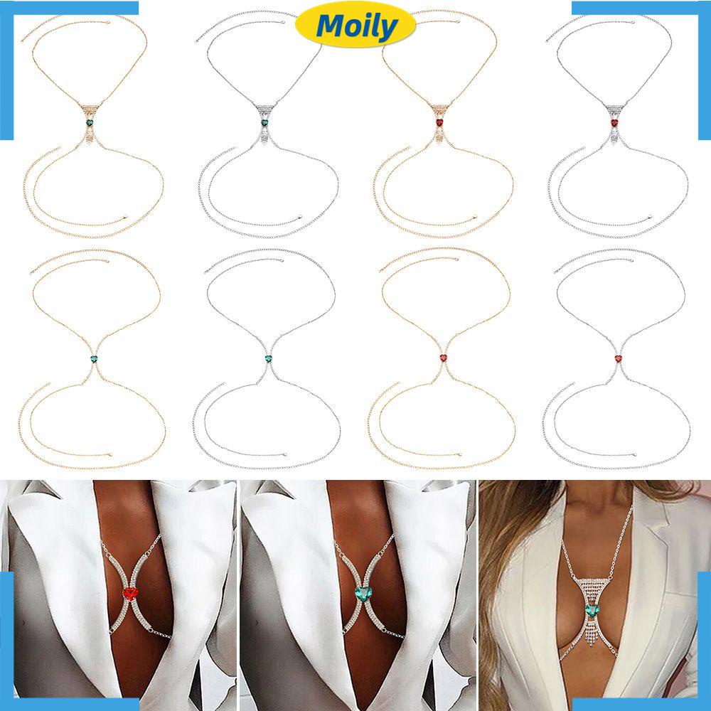 MOILYVN Dây Xích Trang Trí Áo Ngực Đi Biển Quyến Rũ Dành Cho Nữ
