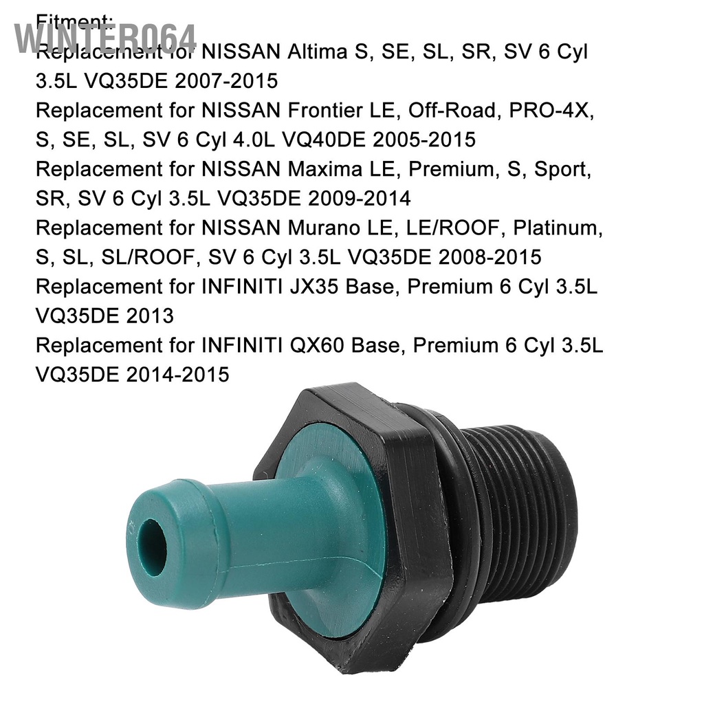 Winter064 PCV Valve 11810‑6N202 Phụ kiện thay thế kim loại ô tô cho NISSAN Frontier 2005‑2015