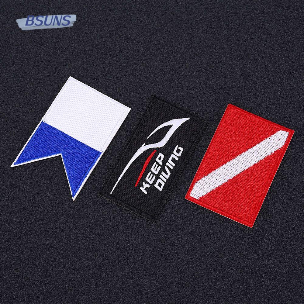 BSUNS Set 3 Miếng Vá Hình Cờ Đi Lặn Thời Trang