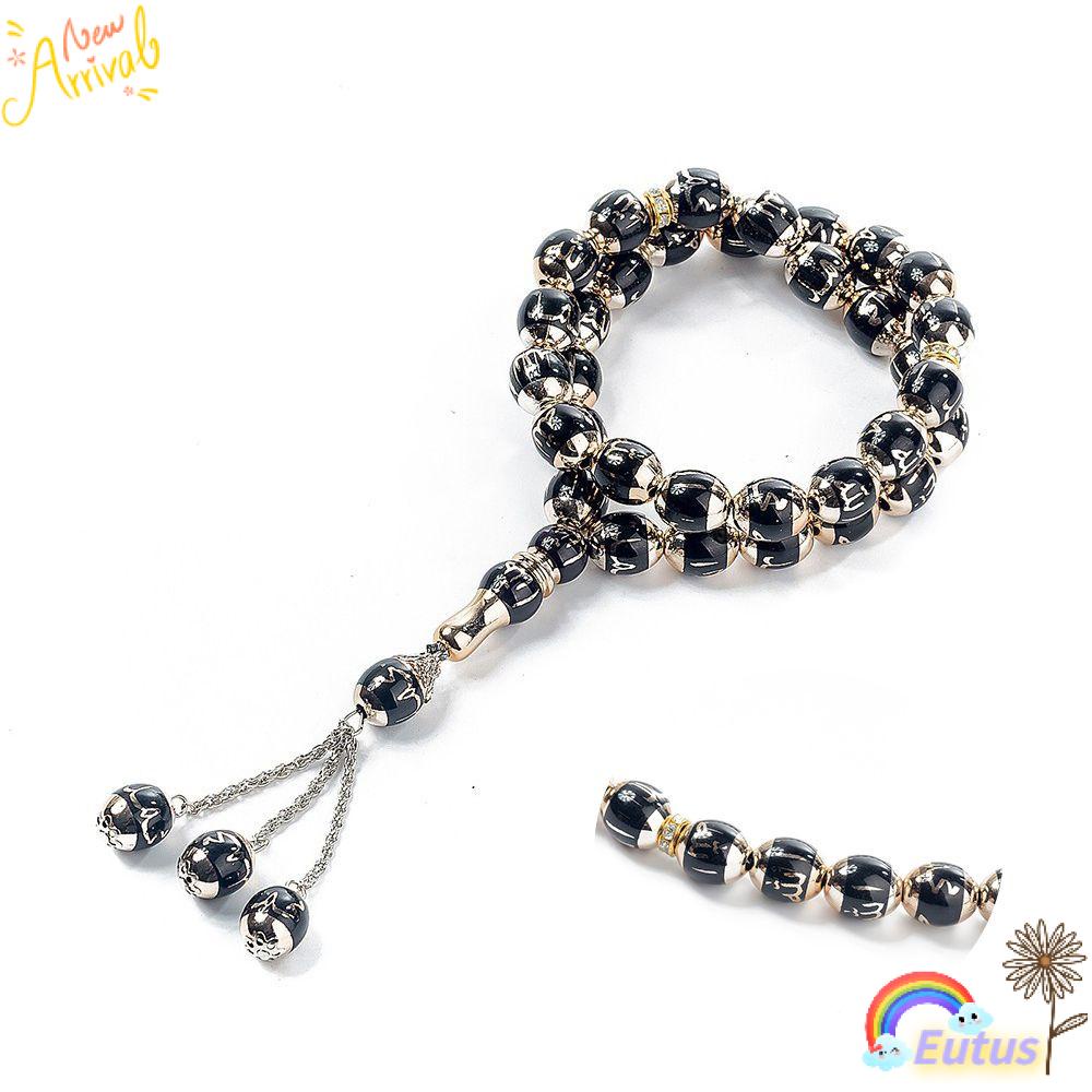 EUCA Vòng Tay Chuỗi Hạt Đá Rosary Hồi Giáo Thời Trang