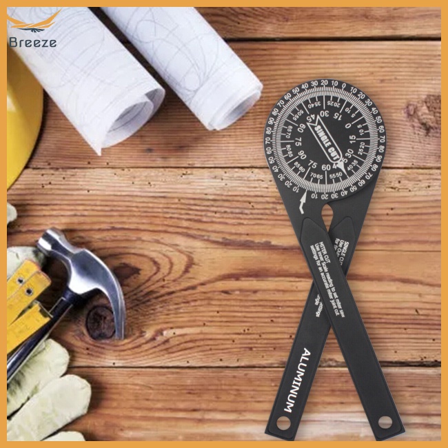 Thước Đo Góc 360 Độ Bằng Hợp Kim Nhôm Chuyên Dụng Cho Chế Biến Gỗ