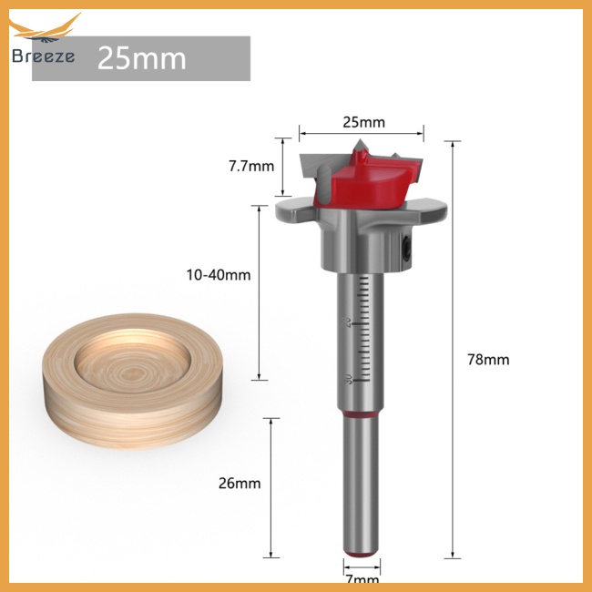 Bộ 5 Mũi Khoan Định Vị 15-35mm Độ Bền Cao Chuyên Dụng Làm Mộc