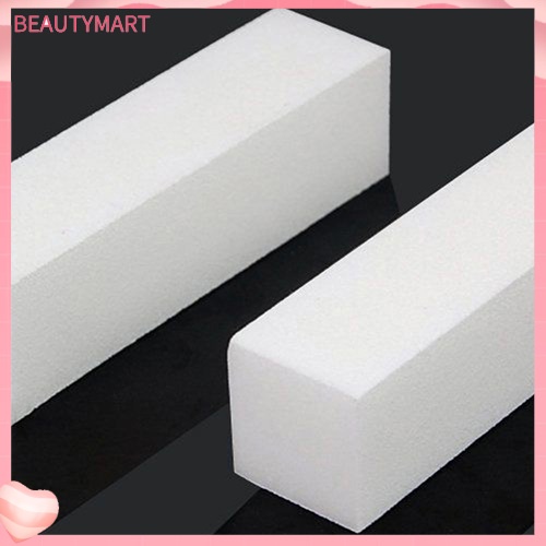 Bộ 10 Miếng Dũa Móng Tay Acrylic Màu Trắng Chuyên Nghiệp