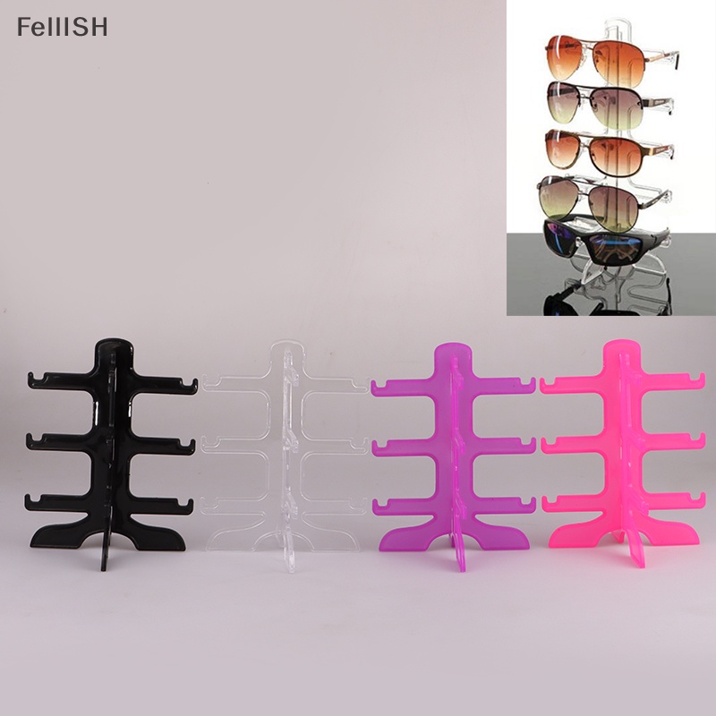 [Felli] Giá Đỡ Trưng Bày Mắt Kính / Trang Sức / Mắt Kính 3 Tầng Sáng Tạo Và Thiết Thực 439br