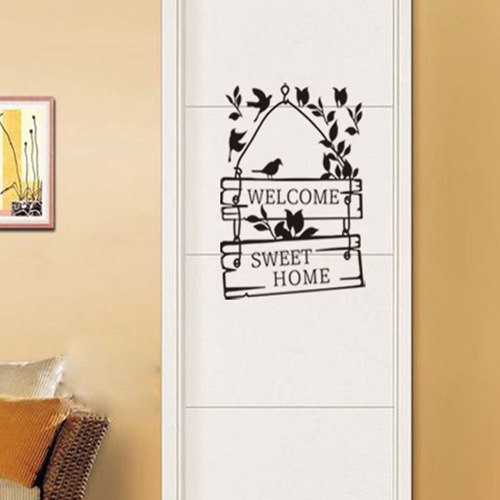 Miếng Dán Tường / Cửa Sổ Trang Trí Nội Thất In Chữ Tiếng Anh Độc Đáo DIY