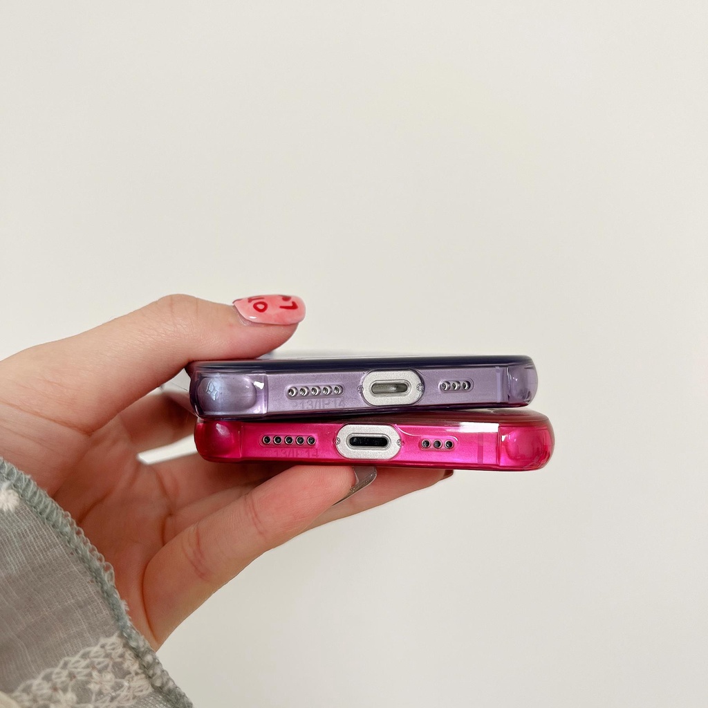 Ốp Điện Thoại Tpu Mềm Chống Sốc Họa Tiết Trái Cây Hoạt Hình Màu Bạc Cho iPhone 14 13 12 11 Pro Max