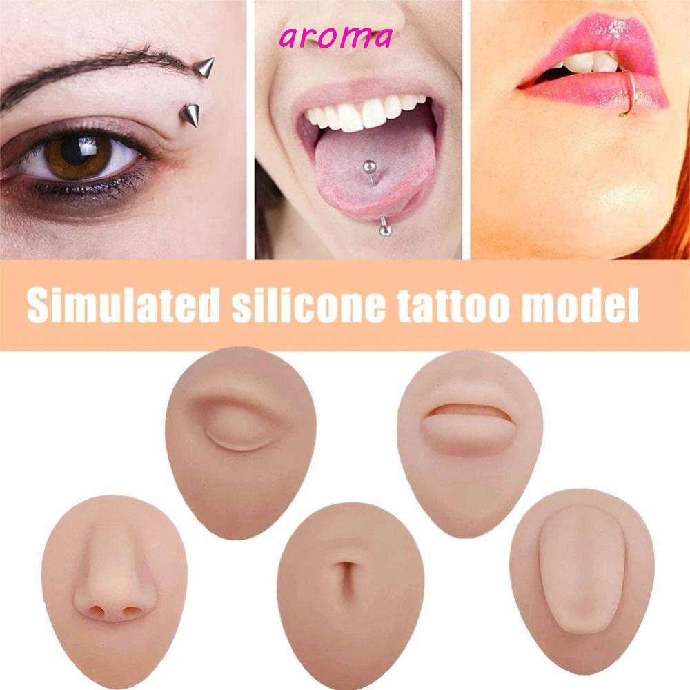AROMA Mô Hình Silicone Dùng Thực Hành Xỏ Khuyên Mũi / Trang Sức Chuyên Nghiệp