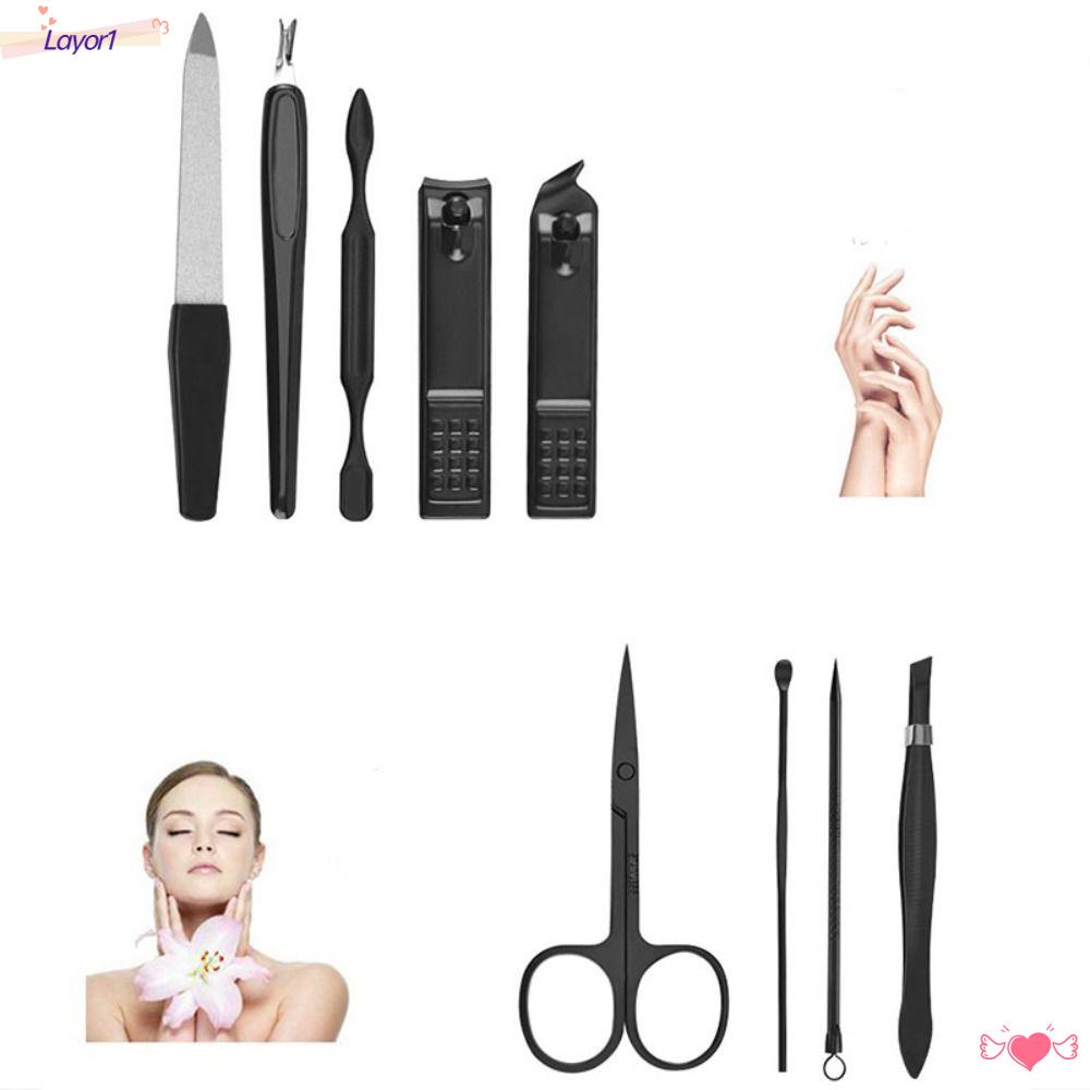 LAYOR1 Set 9 Dụng Cụ Làm Móng Chuyên Nghiệp