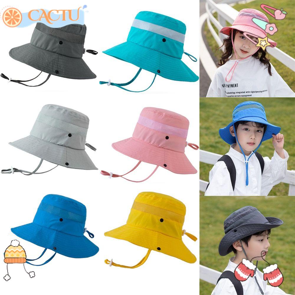 CACTU Mũ Bucket Rộng Vành Đi Biển Cho Bé