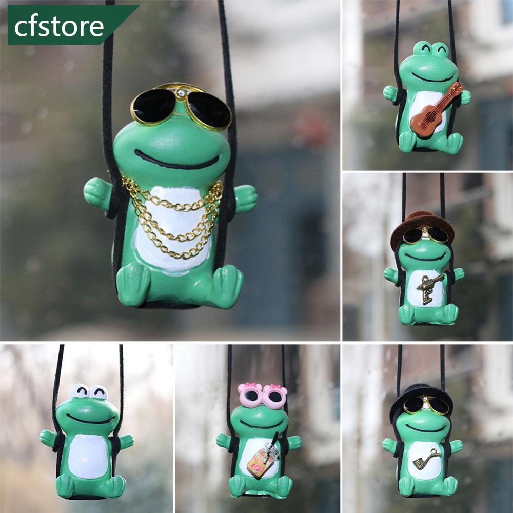 Phụ Kiện Trang Trí Gương Chiếu Hậu Xe Hơi Hình Chú Ếch Dễ Thương F4N6