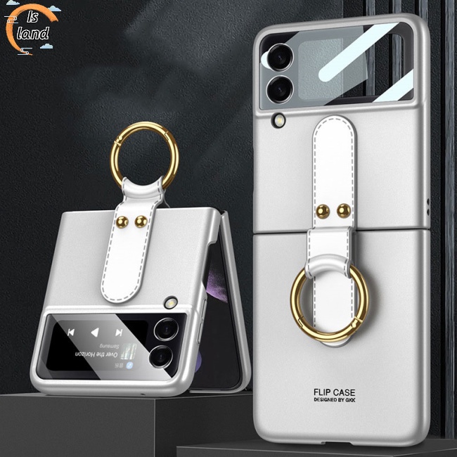 Ốp Điện Thoại Siêu Mỏng Có Vòng Nhẫn Cho Samsung Galaxy Z Flip3