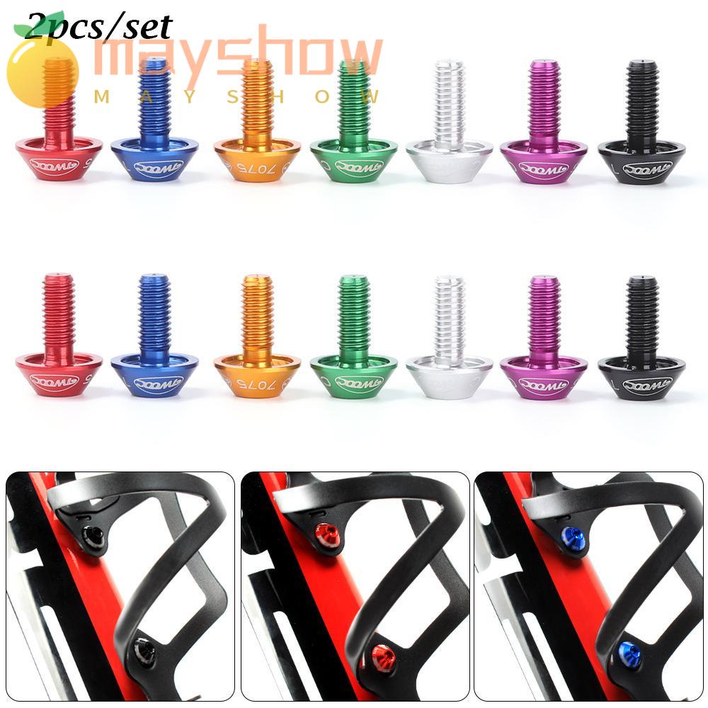 MAYSHOW 2 Ốc Vít Giá Đỡ Lồng Xe Đạp Bằng Thép Không Gỉ Nhiều Màu Sắc