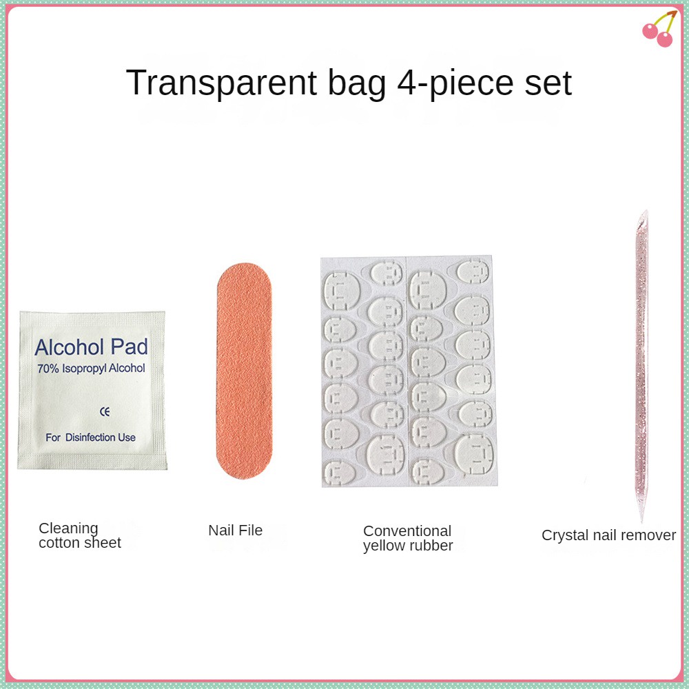 Thạch Kẹo Cao Su Trong Suốt Vô Hình Keo Chống Nước Móng Mảnh Băng Keo 2 Mặt Miếng Dán Móng Tay Vệ Sinh Dũa Móng Tay Bộ AUBESSSTORE