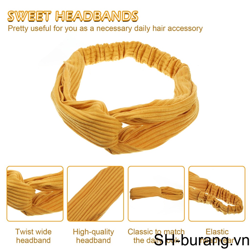 Set 8 Băng Đô Thể Thao Co Giãn Thấm Hút Mồ Hôi