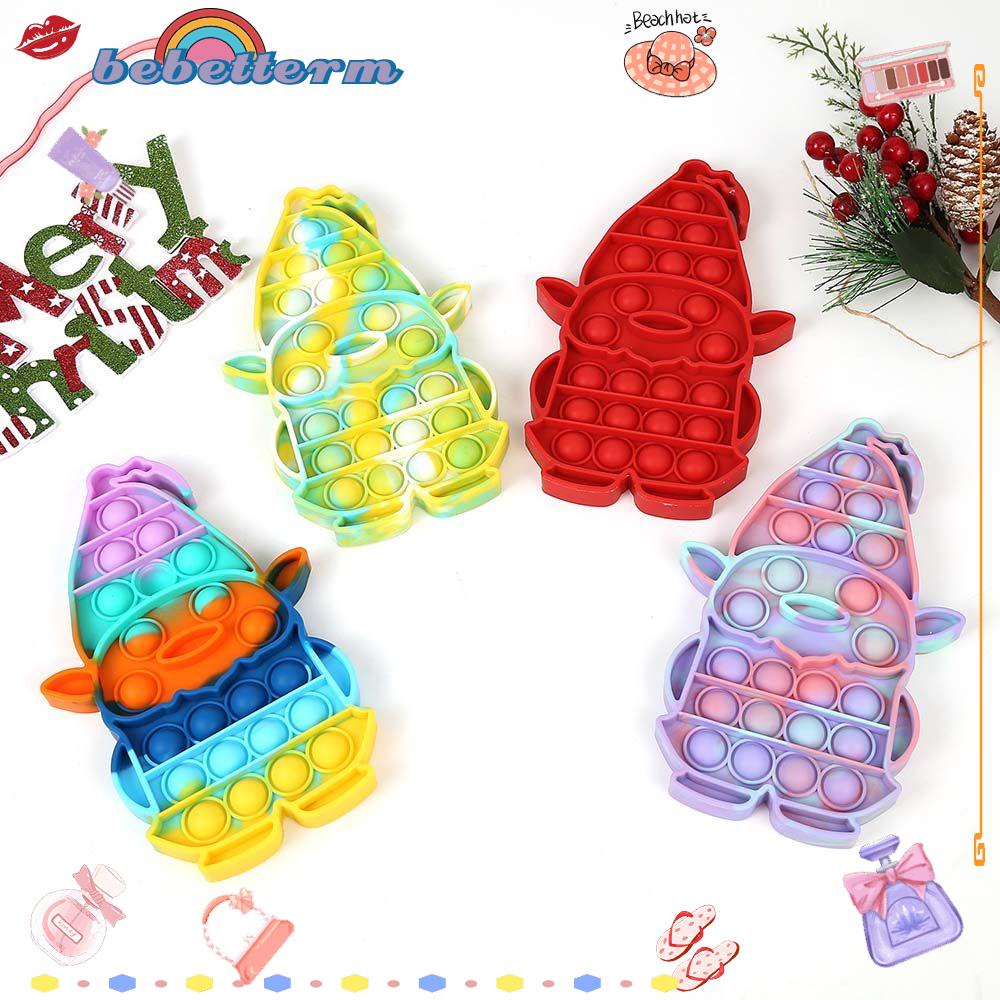 BEBETTERM Đồ Chơi Nắn Bóp Đàn Hồi Giảm Stress Hình Ông Già Noel