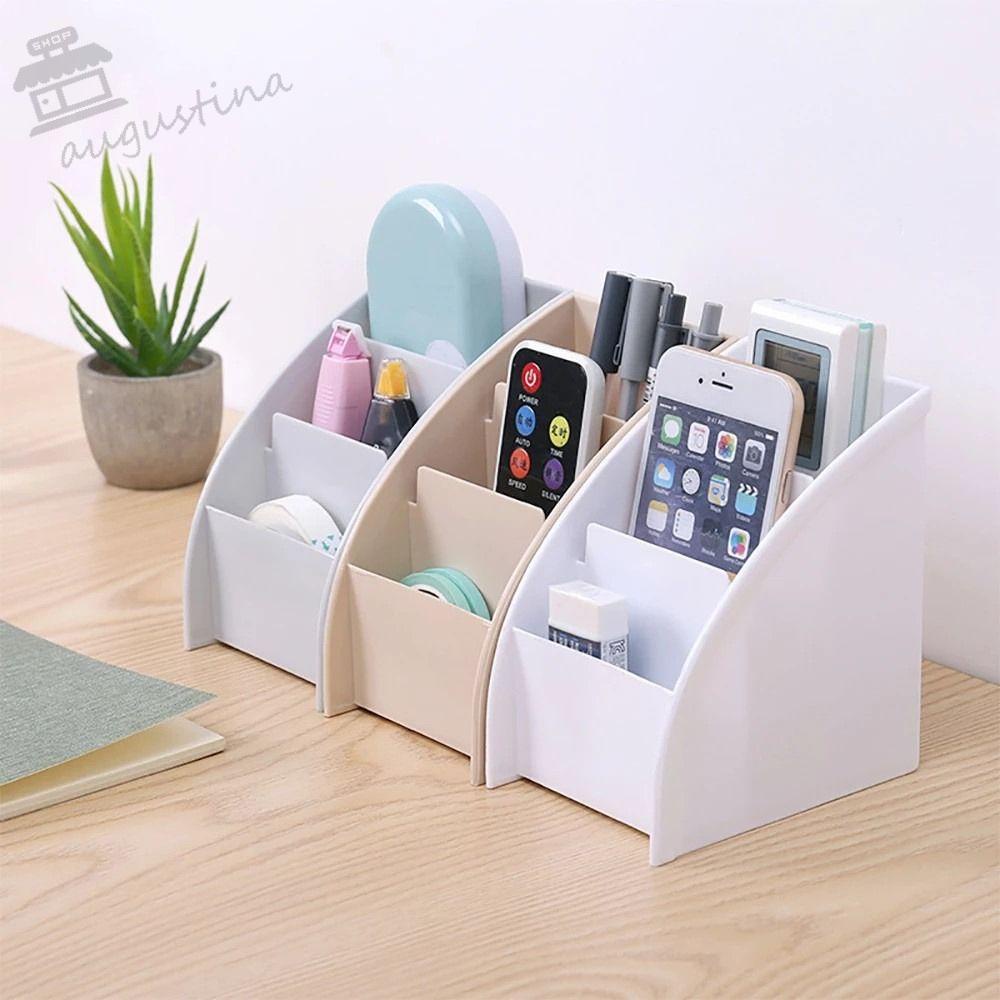 AUGUSTINA Giá Đỡ Điều Khiển Từ Xa / TV / Điện Thoại 3 Ngăn 3 Màu Tùy Chọn Tiện Dụng