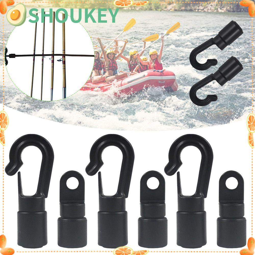 SHOUKEY Dây Buộc Mái Chèo Thuyền Kayak Màu Đen 0.5m 6mm