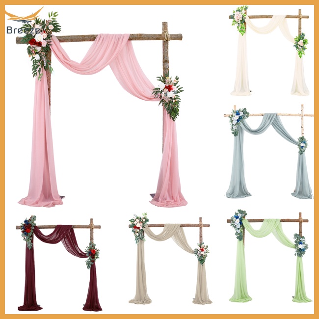 Rèm Treo Cửa Vải Tuyn Dùng Trang Trí Đám Cưới