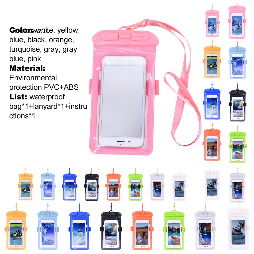 Ốp Điện Thoại Trong Suốt Siêu Mỏng Chống Mài Mòn Tiện Dụng Khi Đi Bơi / Lướt Sóng