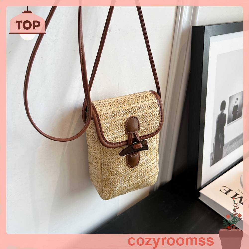 Túi Đeo Chéo Đan Lát Phong Cách Bohemian Thanh Lịch Dành Cho Nữ