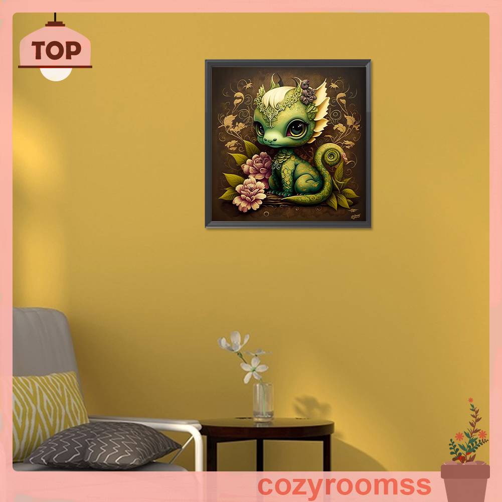 Tranh Đính Đá Kim Cương Toàn Bộ 5D DIY Hình Vẽ Khủng Long