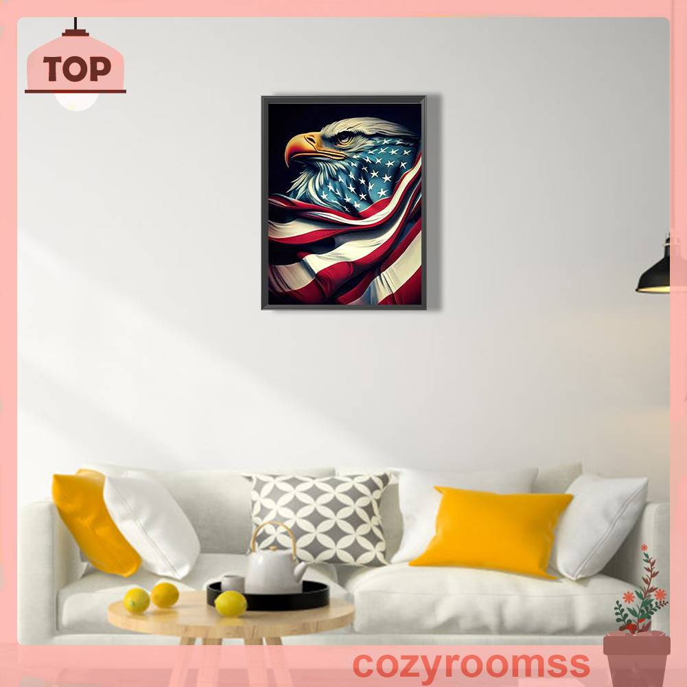 Tranh Đính Đá Kim Cương Toàn Bộ 5D DIY Hình Chim Đại Bàng