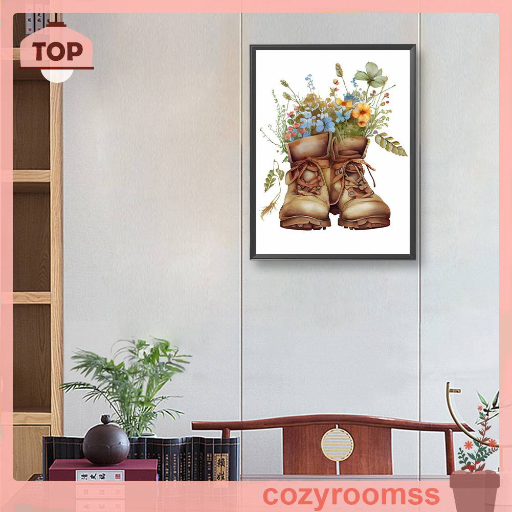 Tranh Đính Đá Kim Cương Toàn Bộ 5D DIY Hình Hoa