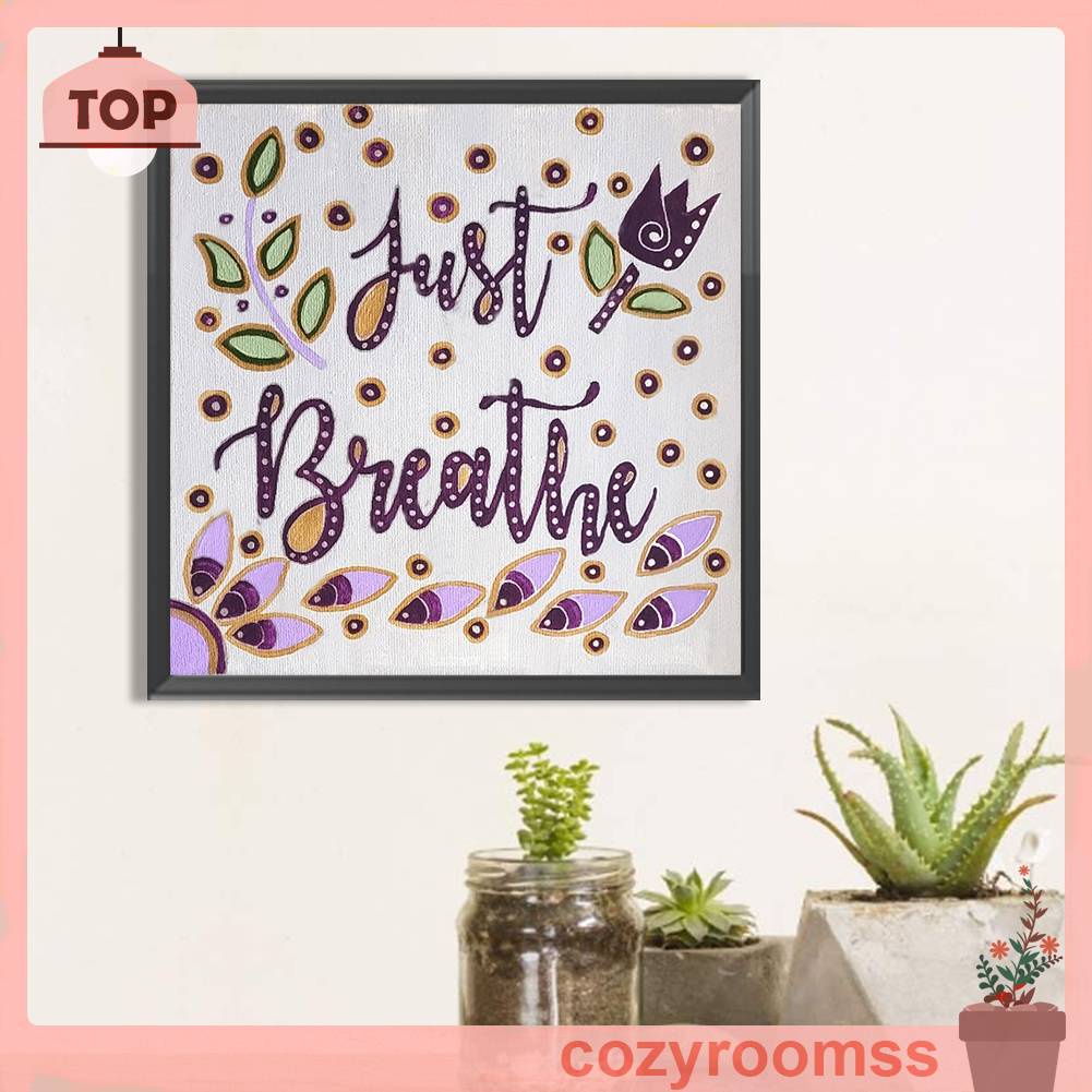 Tranh Đính Đá Kim Cương Toàn Bộ 5D DIY Hình Chữ Cái