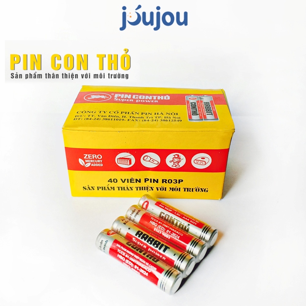 Pin con thỏ 1.5V-AA dùng cho đồ chơi trẻ em Joujou