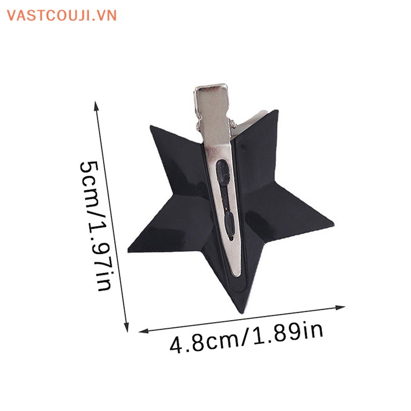 Set 5 Kẹp Tóc Kim Loại Hình Ngôi Sao Thời Trang Hàn Quốc Cho Nữ