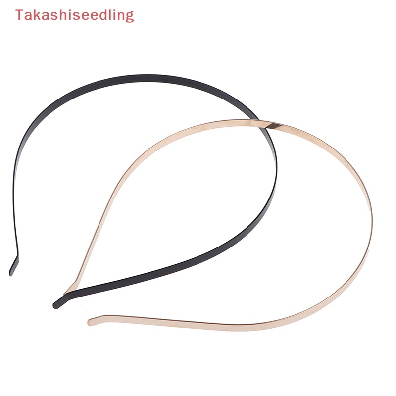 Set 2 Băng Đô Kim Loại 5mm Tự Làm Thủ Công Cho Bé Gái