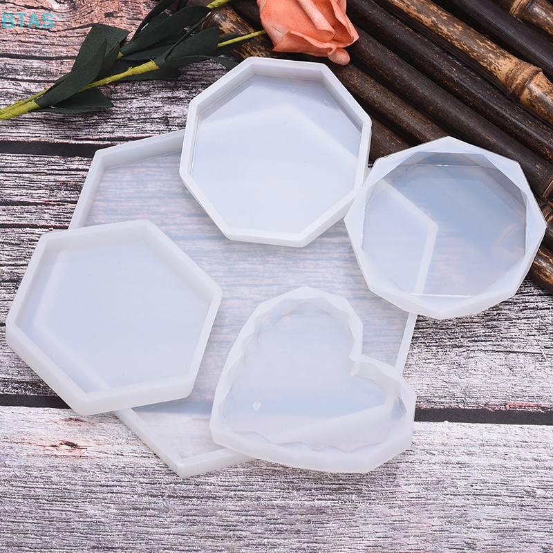 Khuôn Silicone Làm Đế Lót Ly Bằng Resin DIY