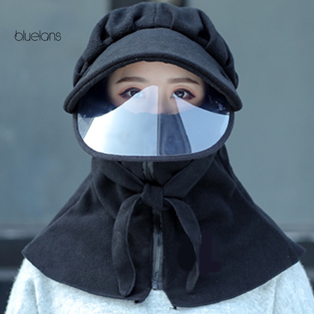 Bluelans Mũ Che Mặt Giữ Ấm Mùa Đông Có Dây Kéo Thời Trang Unisex
