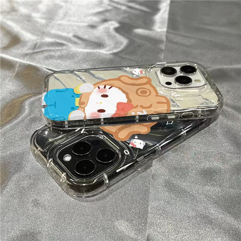 Ốp Điện Thoại Dẻo Họa Tiết Hoạt Hình Kitty Dễ Thương Chống Sốc Cho iPhone12 14Promax 78Plus 1311