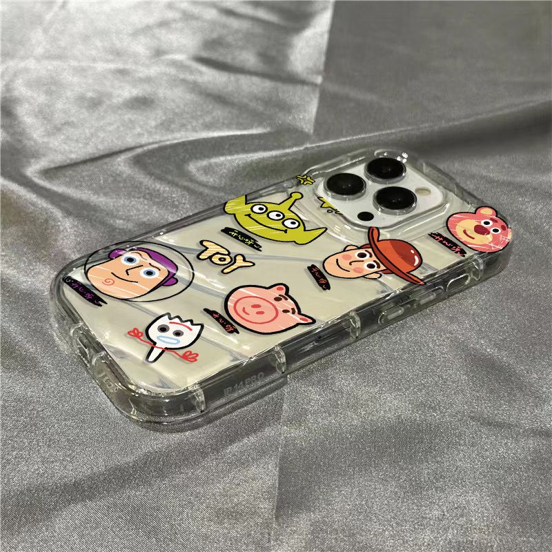 Ốp Điện Thoại Mềm Trong Suốt Họa Tiết Hoạt Hình Cho iPhone14promax 1312 / 11 7 / 8plus xr / sins LSJG