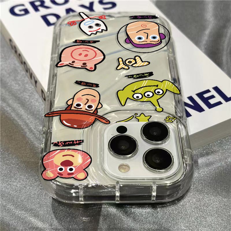 Ốp Điện Thoại Mềm Trong Suốt Họa Tiết Hoạt Hình Cho iPhone14promax 1312 / 11 7 / 8plus xr / sins LSJG