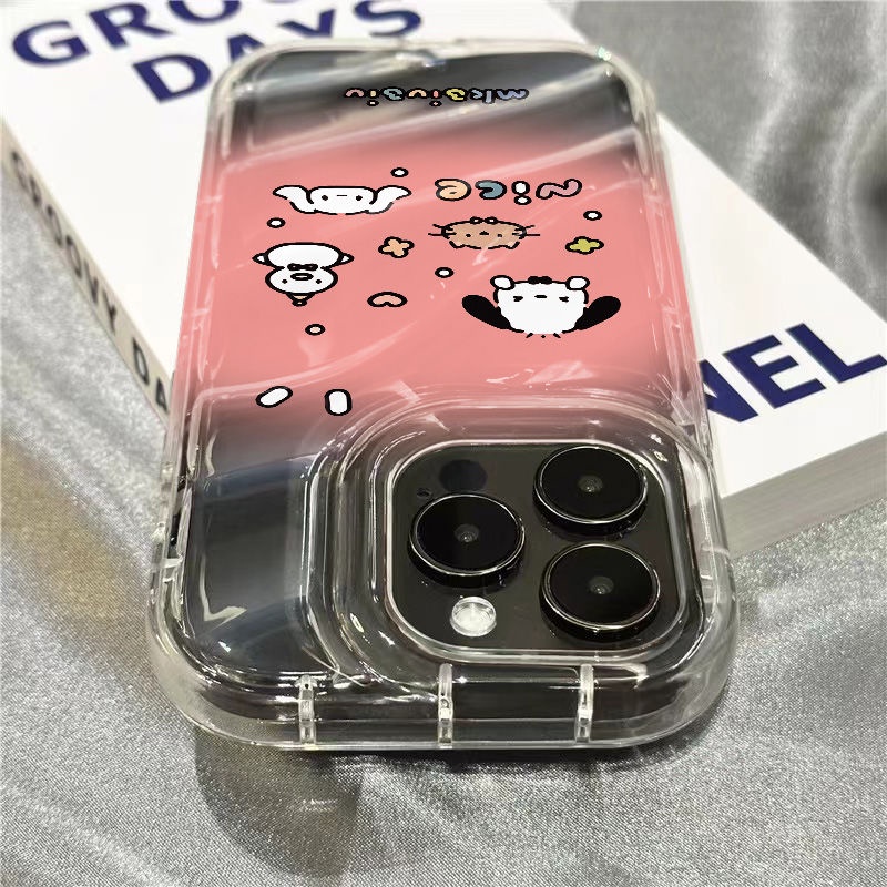 Ốp Điện Thoại Mềm Trong Suốt Hình Chú Chó Pacha Cho iPhone14promax 1312 / 11 7 / 8plus xr / sins 8LWR