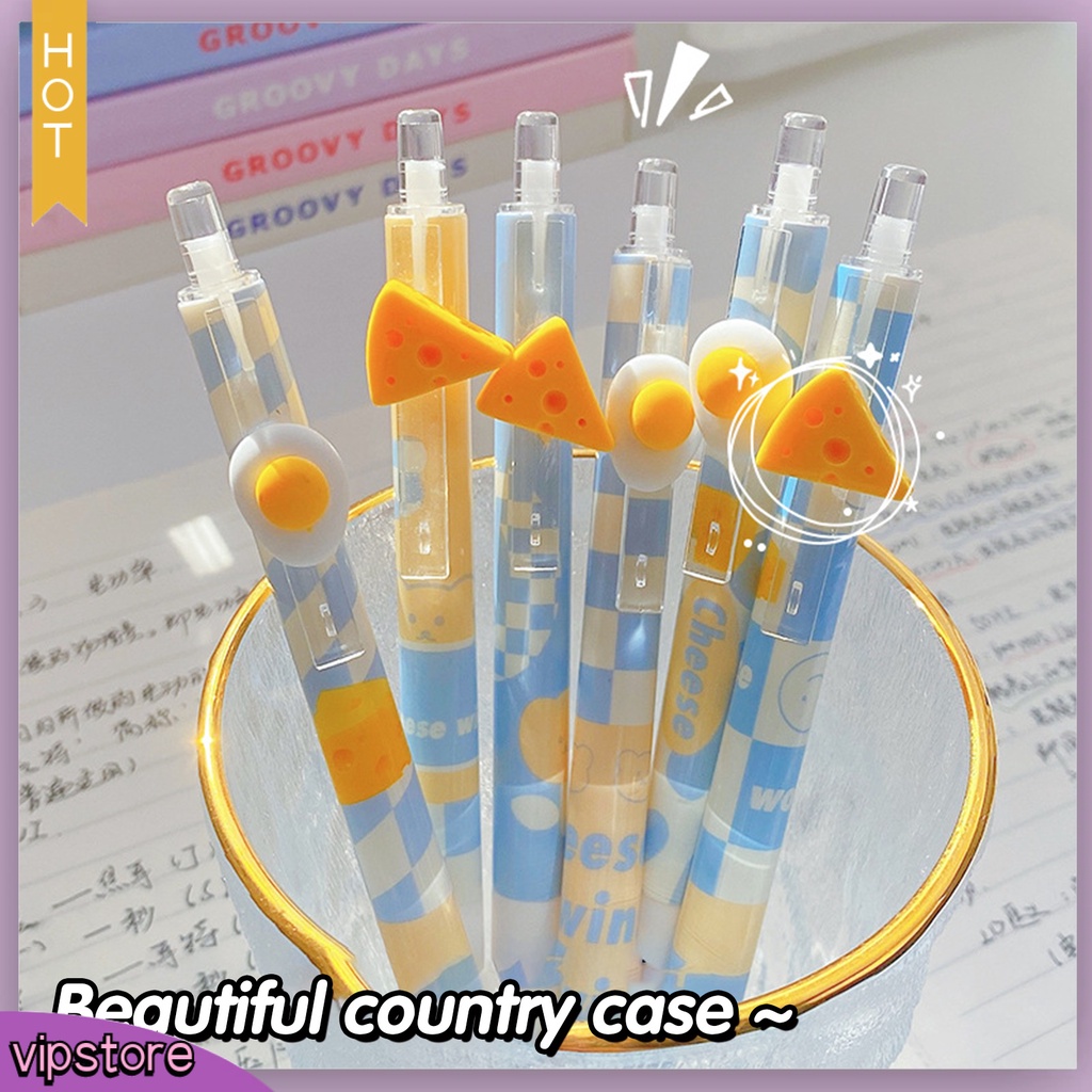 &lt;VIP&gt; Set 6 Bút Mực Gel Ngòi 0.5mm Khô Nhanh Chủ Đề Muối Biển