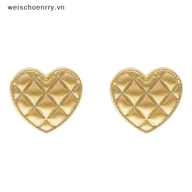 Set 10 Nút Áo Hình Trái Tim Làm Đồ Thủ Công Diy