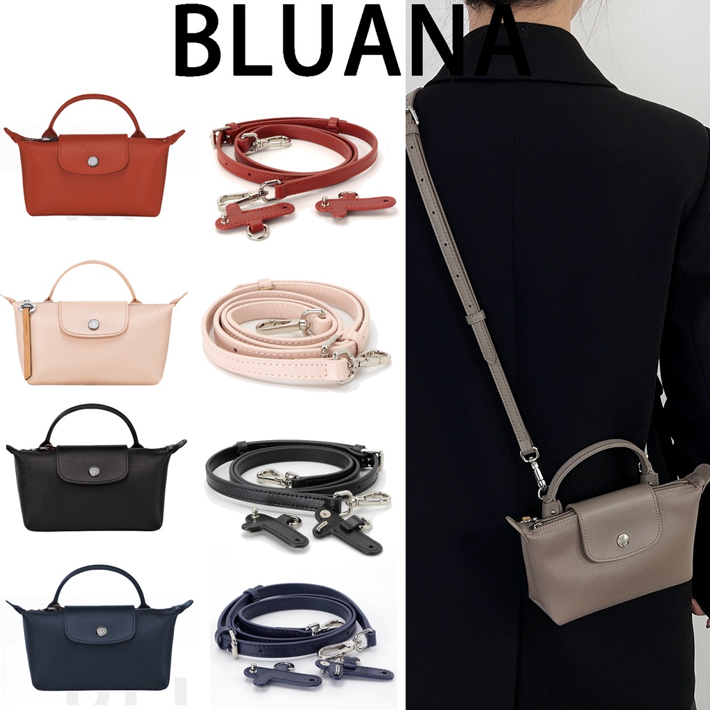 Longchamp Le PLIAGE CITY Mini POUCH Túi Da Đeo Vai Mini Màu Nude BUFF TAUPE Navy Xanh Dương Đen Terracotta Điều Chỉnh Được