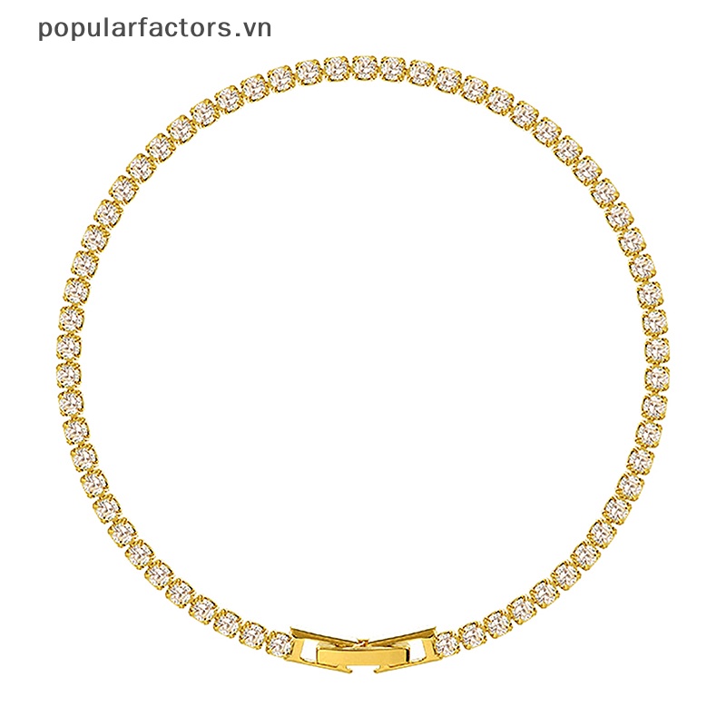 Vòng Tay Mạ Vàng Đính Đá Lấp Lánh Có Thể Điều Chỉnh Chất Lượng Cao Cho Nữ